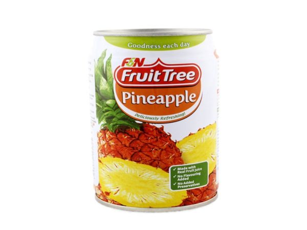 F&N FRUIT TREE PINEAPPLE JUICE DRINK CAN